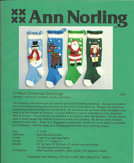 Ann Norling 1013 Knitted Christmas Stockings 